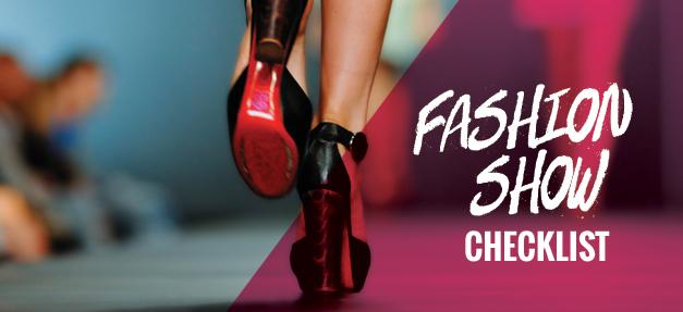Workplace Rights for Models Fashion Show Checklist Banner
